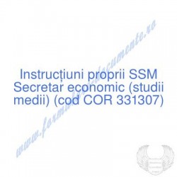 Secretar economic (studii...