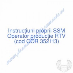 Operator producţie RTV (cod...