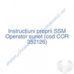 Operator sunet (cod COR...