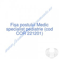 Medic specialist pediatrie...