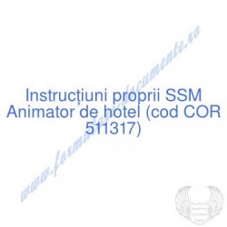 Animator de hotel (cod COR...