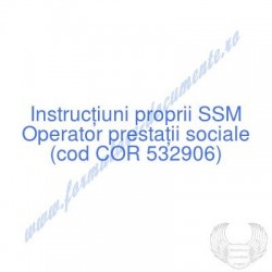 Operator prestaţii sociale...