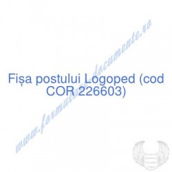 Logoped (cod COR 226603) -...