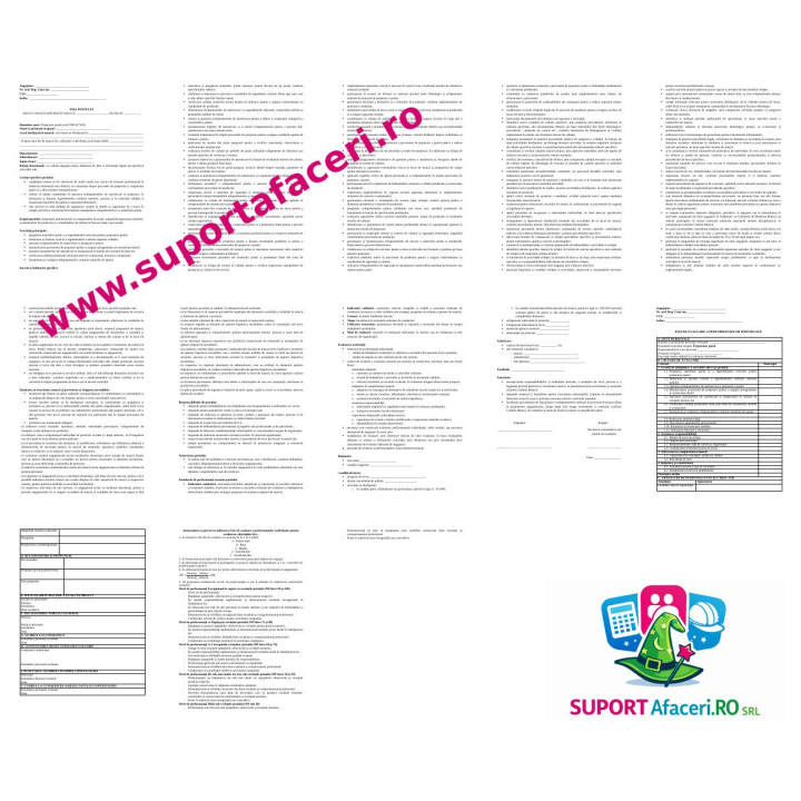 Fișa postului Preparator pastă – model editabil DOC