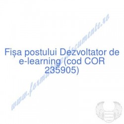 Dezvoltator de e-learning...