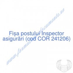 Inspector asigurări (cod...