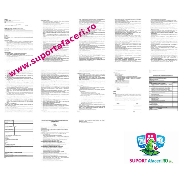 Fișa postului Granulator/ sortator abrazive – model editabil DOC