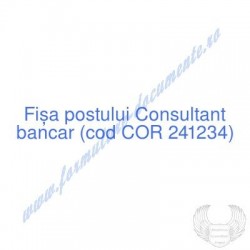 Consultant bancar (cod COR...