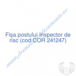 Inspector de risc (cod COR...