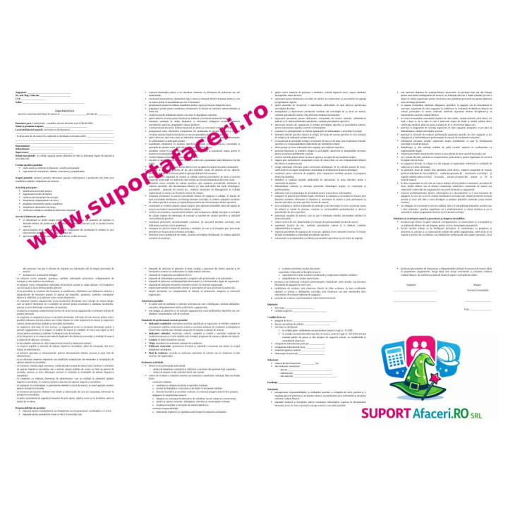 Fișa postului Confecționer-asamblor articole din lemn – model editabil DOC