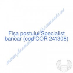 Specialist bancar (cod COR...