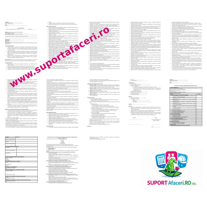 Fișa postului Tractorist portuar – model editabil DOC