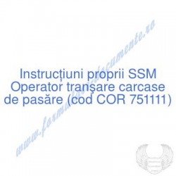 Operator tranşare carcase...