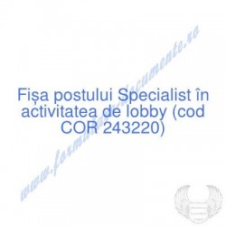 Specialist în activitatea...