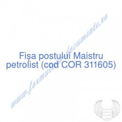 Maistru petrolist (cod COR...