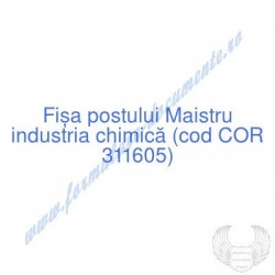 Maistru industria chimică...