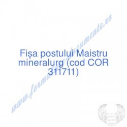 Maistru mineralurg (cod COR...