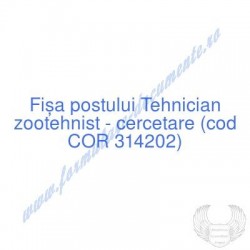 Tehnician zootehnist -...