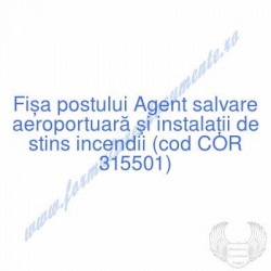 Agent salvare aeroportuară...