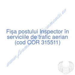 Inspector în serviciile de...