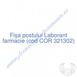 Laborant farmacie (cod COR...