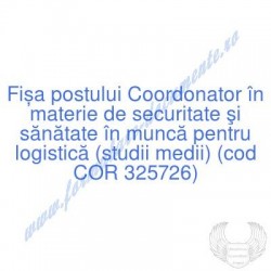 Coordonator în materie de...