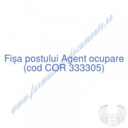 Agent ocupare (cod COR...