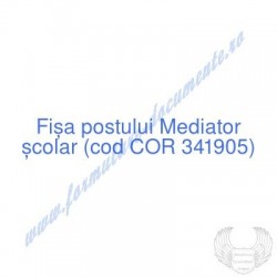 Mediator școlar (cod COR...