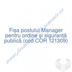 Manager pentru ordine şi...