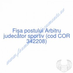 Arbitru judecător sportiv...