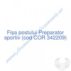 Preparator sportiv (cod COR...