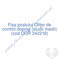 Ofiţer de control doping...