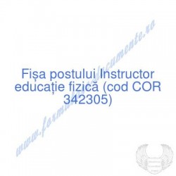 Instructor educaţie fizică...