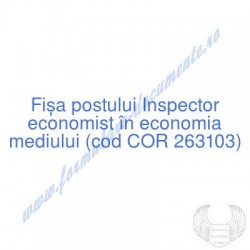 Inspector economist în...