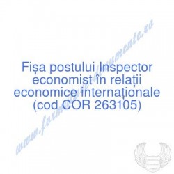 Inspector economist în...