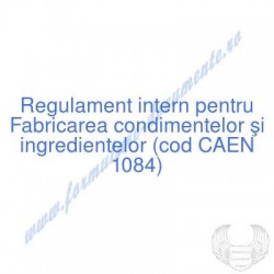 Fabricarea condimentelor şi...