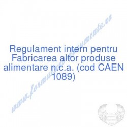 Fabricarea altor produse...