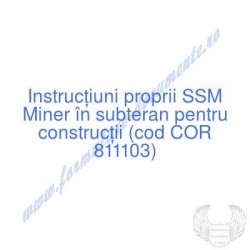 Miner în subteran pentru...