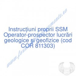 Operator-prospector lucrări...