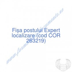 Expert localizare (cod COR...