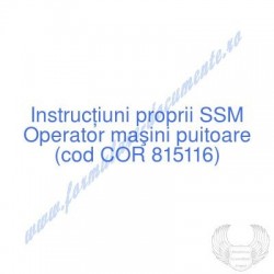 Operator maşini puitoare...