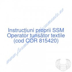 Operator tunsător textile...