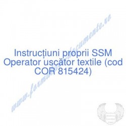 Operator uscător textile...