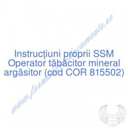 Operator tăbăcitor mineral...