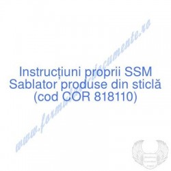 Sablator produse din sticlă...