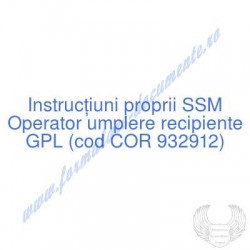 Operator umplere recipiente...