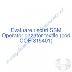 Operator gazator textile...