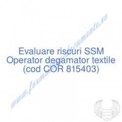 Operator degamator textile...