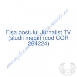 Jurnalist TV (studii medii)...