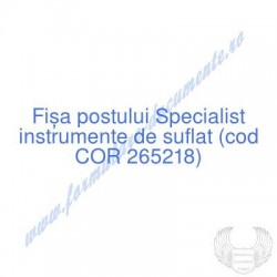 Specialist instrumente de...